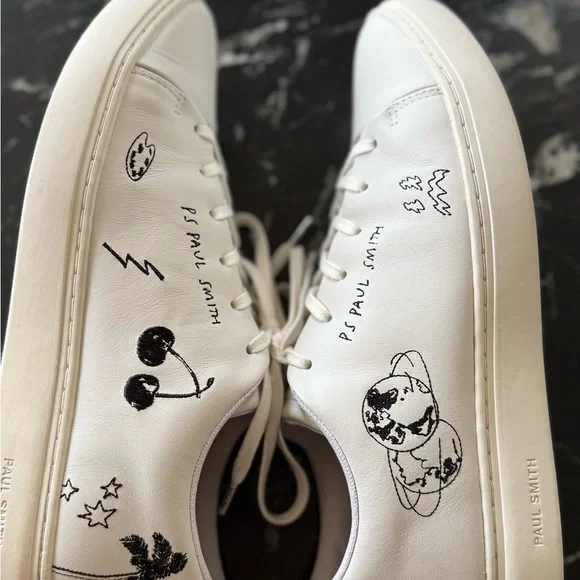 PS Paul Smith White Sneakers with Graphic Details - Picture 12 of 12